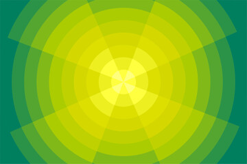 Mosaic yellow green circle background. Gradient torch light pattern background.	