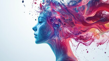 Fototapeta premium Abstract Illustration of Connected Ideas and Inspiration On White Background. Concept Illustrating The Development Of A New Product In A Business Context. Generate Ai Image