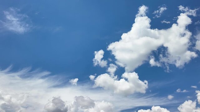 Fast moving clouds timelapse video	