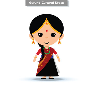 Female Gurung Cultural Dress