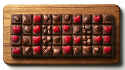 Chocolate Raspberry Assortment Studio Shot