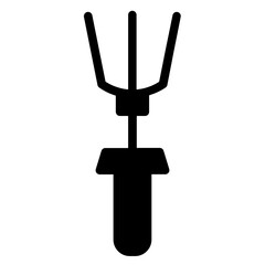 Easter Gardening Tools Glyph Icon