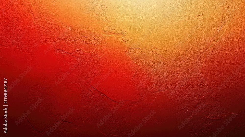 Poster abstract textured red and orange gradient background with rough surface and copy space for graphic d