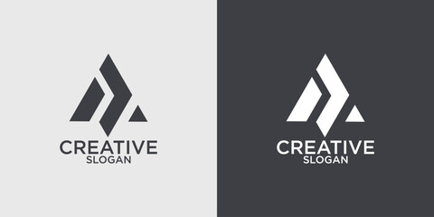 Creative elegant line curve vector logotype. Premium letter A logo design. Luxury linear creative monogram.
