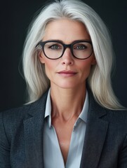 Fototapeta premium Mature businesswoman with leadership spirit