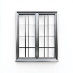 Transparent 3D View of a Steel Window..