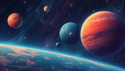 planet in space