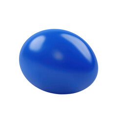 Obraz premium A shiny blue egg showcasing vibrant color and smooth texture, perfect for an art project.