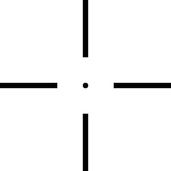 Simple vector icon crosshair, sight