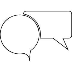Simple vector icon chat