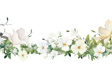 PNG White flowers mix plant petal