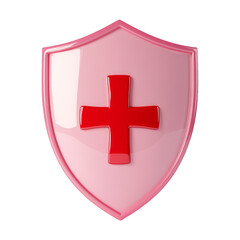 Fototapeta premium Healthcare graphic design medical shield concept