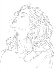 Fototapeta premium A beautiful representation of femininity and self-discovery artistry.