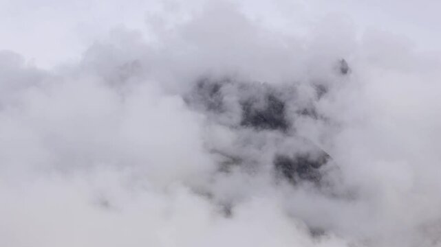The greatest of Mount Kinabalu, Sabah, Borneo with mount cloud timelapse in 4K resolution