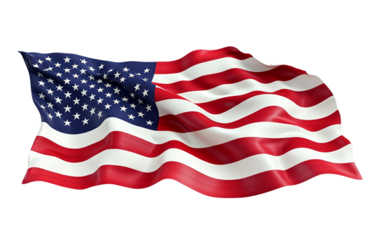 American flag waving celebration outdoors image