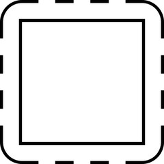 Simple vector icon computer chip