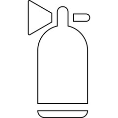 Simple vector icon fire extinguisher
