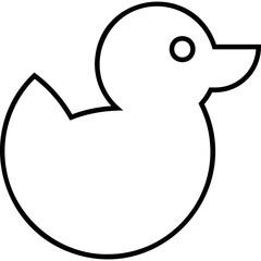 Simple vector icon duck toy
