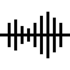 Simple vector icon music equalizer
