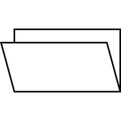 Simple vector icon folder