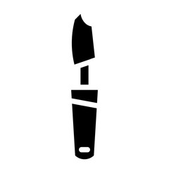 Cut Knife Slice Glyph Icon