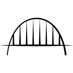 Simple vector icon bridge
