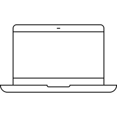 Simple vector icon laptop