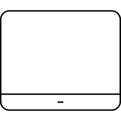 Simple vector icon tablet