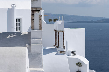 White houses on Santorini 