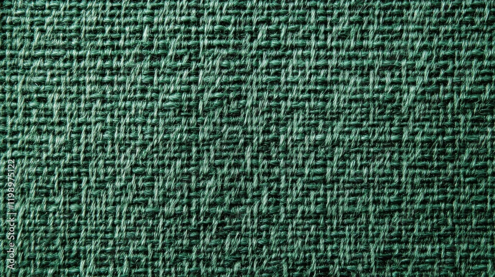 Poster close up of rich green textured fabric suitable for clothing design with ample copy space for text p
