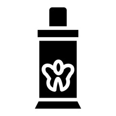 Tube Hygiene Brush Glyph Icon