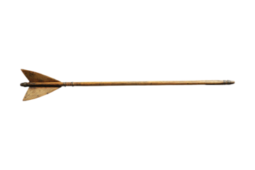 Archery arrow display historical context studio view