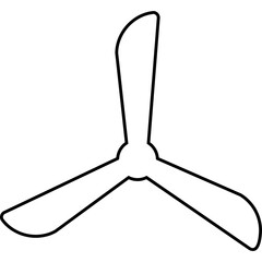 Simple vector icon propeller
