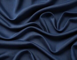 Obraz premium Blue Silk Fabric Drape, Smooth Texture Background