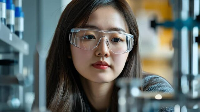 A woman scientist explores carbon nanotubes applications, teaching students how nanotechnology enhances energy storage and material strength