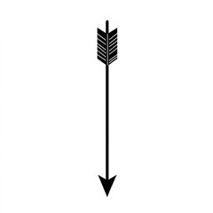 Simple black arrow graphic, perfect for design elements.