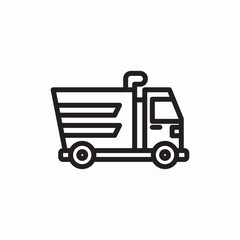 Delivery car shipping service icon vector sign