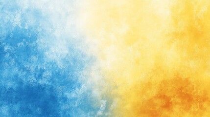 Fototapeta premium Blue Yellow Gradient, Abstract Clouds Background, Bright Color Blend, Wall Art Texture, Modern Home Decor, Digital Print