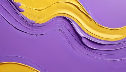 purple paint and yellow paint abstract background with bold brushstroke paint and halfstroke for wallpaper and backgound banner