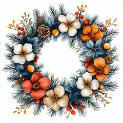 Obraz premium christmas wreath 