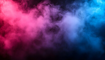 Fototapeta premium Pink blue smoke studio backdrop design