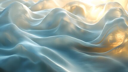 Obraz premium Layers of flowing light moving like silk in a dreamlike, calming rhythm