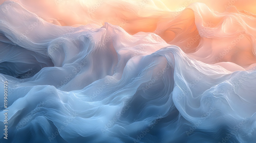 Poster smooth_liquid-like_motion_in_pastel