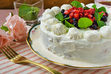メキシコのスイーツ パステル・デ・トレス・レチェス(3種のミルクのケーキ)  Mexican sweets Pastel de Tres Leches ( Mexican Tres Leches Cake,Tres Leches Cake,Three Milk Cake, 3 Milk Cake)