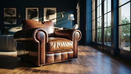 luxury living room with armchair