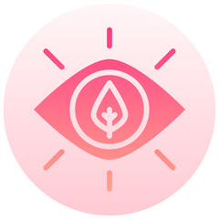ecology visual vector round gradient icon