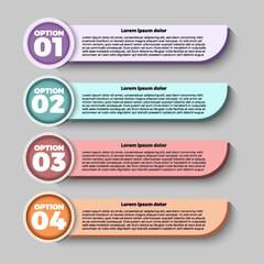 Infographic business banner template design