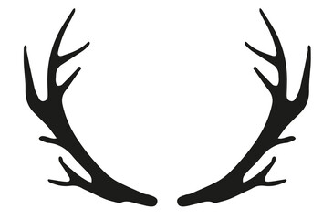 Obraz premium Geweih, Hirsch, Reh, Outdoor - Vektor