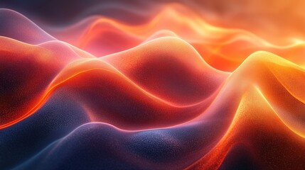 Obraz premium Glowing abstract waves background animation loop