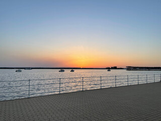 Obraz premium sunset on the beach